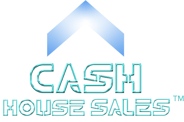 Blue and white logo for a California-based cash home buying company, representing quick, hassle-free house sales with fair cash offers