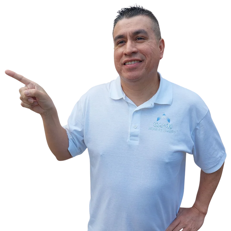 Cash Buyer of Homes in Bakersfield - pointing to BBB Accreditation Logo and QR code Cash Buyer of Homes in Bakersfield - pointing to BBB Accreditation Logo and QR code